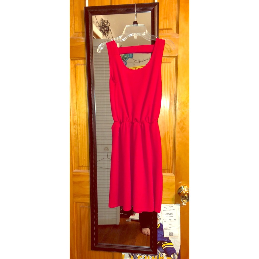Simple red dress